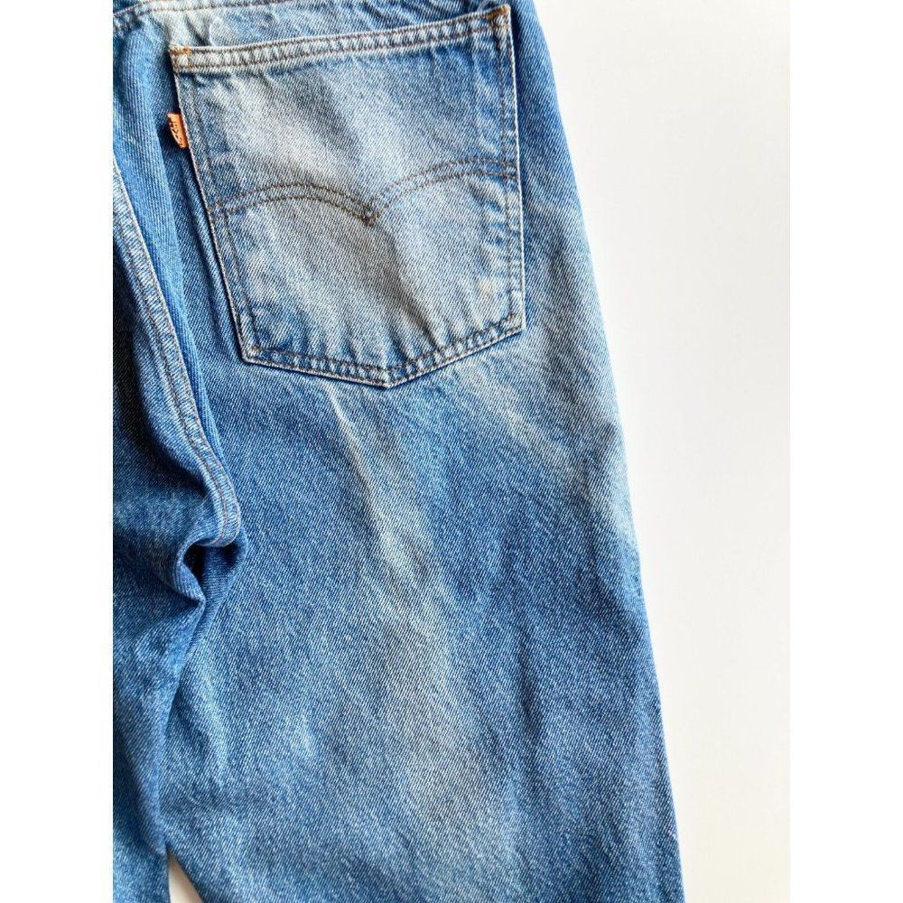 Men's Vintage 90'S LEVI'S 505 Orange Tab Medium Regular Fit Jeans, Size 35x30 - Picture 8 of 15